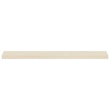 Window Sills 2 pcs White 120 x 15 x 2 cm Solid Oak Wood 42049893