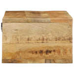 ZNTS Wall-mounted TV Cabinet 80x30x19 cm Solid Rough Wood Mango 4017476