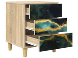Bedside Cabinet WIJHE Sonoma Oak 36 x 33 x 60 cm 8007279