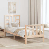 Bed Frame without Mattress Small Single Solid Wood Pine 3191931