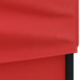 Folding Party Tent with Sidewalls Red 3x6 m 93555