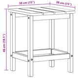 Side Table White 38 x 38 x 46 cm Polyethylene 42006633