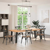 Console Table Legs 4 pcs Black 72 cm Steel 4012504