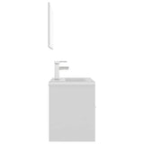 Bathroom Furniture Set White Engineered Wood 3071315
