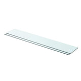Shelves 2 pcs Panel Glass Clear 90x15 cm 3051578