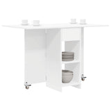 Dinning Table 115 x 70 x 75 cm Engineered Wood White 8006029