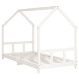 Kids Bed Frame White 90x190 cm Solid Wood Pine 835728