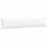 Sofa Pillows 2 pcs White 200 x 40 cm Fabric 42013879