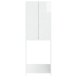Toilet Cabinet DELFT High Gloss White 66 x 25.5 x 190 cm 897139