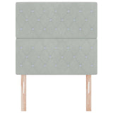 Headboard with Headboard Light Grey 100 cm Faux Leather 3337752