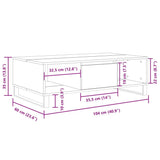 Coffee Table White 104x60x35 cm Engineered Wood 827092