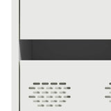 Highboard White 68x39x101,5 cm Steel 851225