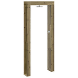 Outdoor Shower 226 cm Impregnated Pine Wood and Stainless Steel 886339