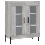 Highboard Grey Sonoma 69.5x34x180 cm Engineered Wood 3198287