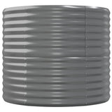 Garden Raised Bed Galvanised Steel 152x80x68 cm Grey 318949