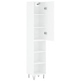 Highboard White 34.5x34x180 cm Engineered Wood 3199009