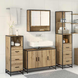 Bathroom Furniture Set 3 pcs Artisan Oak Engineered Wood 3402415
