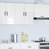 Kitchen Wall Cabinet Porto High Gloss White Engineered Wood 854059