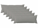 Cushion with Pillow HEERLEN 6 pcs Cloud Grey Fabric 925598