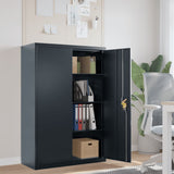 File Cabinet Anthracite 90x40x140 cm Steel 339747