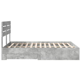 Bed Frame with Drawer with Headboard Manual Engineered Wood 3411646