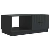 Coffee Table Black 90 x 50 x 37 cm Engineered Wood 895416