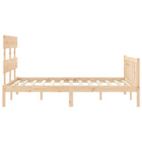 Bed Frame without Mattress 140x200 cm Solid Wood Pine 3193271
