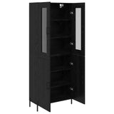 Highboard Black Oak 69.5 x 34 x 180 cm Engineered Wood 3416261