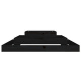Planter Black 110x110x27 cm Solid Wood Pine 823875
