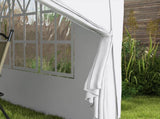 3 x 3m Pop Up Gazebo, Wedding Party Canopy Tent Marquee with Carry Bag and Windows, White T3398P315900
