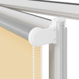 Roller Blind Blackout Beige 145x130 cm Fabric Width 141.6 cm 4010721