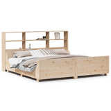 Bookcase Bed without Mattress 180x200 cm Super King Solid Wood 3323797