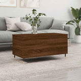 Coffee Table Brown Oak 90x44.5x45 cm Engineered Wood 830971