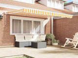 Awning Frame Yellow and White 300 x 200 cm 3329499