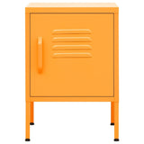 Nightstands 2 pcs Mustard Yellow 35x35x51 cm Steel 3095207