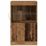 LED Sideboard Old Wood 41 x 37 x 67 cm Engineered Wood 863036