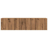Wall Mounted TV Cabinet Artisan Oak 120x30x30 cm Engineered Wood 856021