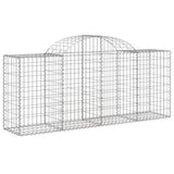 Arched Gabion Baskets 20 pcs 200x50x80/100 cm Galvanised Iron 3146314