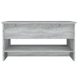 ZNTS Coffee Table Grey Sonoma 80x50x40 cm Engineered Wood 819297