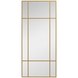 Decorative Grid Wall Mirror, with Back Hooks - Gold Tone T3398P341290