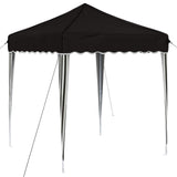 Pop-up Party Tent 195 x 195 x 245 cm Black Oxford Fabric 42019722