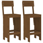 3 Piece Garden Bar Set Honey Brown Solid Wood Pine 3157796