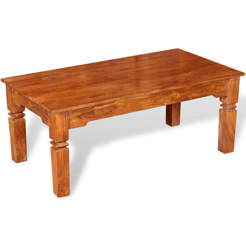 ZNTS Coffee Table Solid Wood 110x60x45 cm 244047