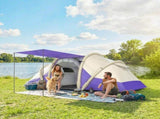 Inflatable Tent 2 Bedroom Tunnel Design Windproof Air Tent with Carry Bag for 4 Person T3398P555939