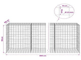 Gabion with 3.5 mm Wire and 10x10 cm Mesh 800x100x150 cm 3463426