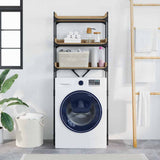 Washing Machine Shelf with Shelf Artisan Oak 67 x 25 x 163 cm 883551