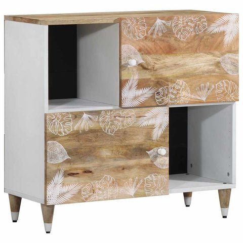 ZNTS Sideboard 80x33.5x75 cm Solid Wood Mango 4018691