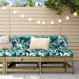 Middle Sofas with Cushions 2 pcs Impregnated Wood Pine 825582