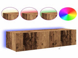 TV Wall Cabinet 2 pcs Old Wood 100 x 35 x 31 cm Engineered Wood 863110