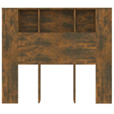 Headboard Cabinet Smoked Oak Engineered wood Medium 817267